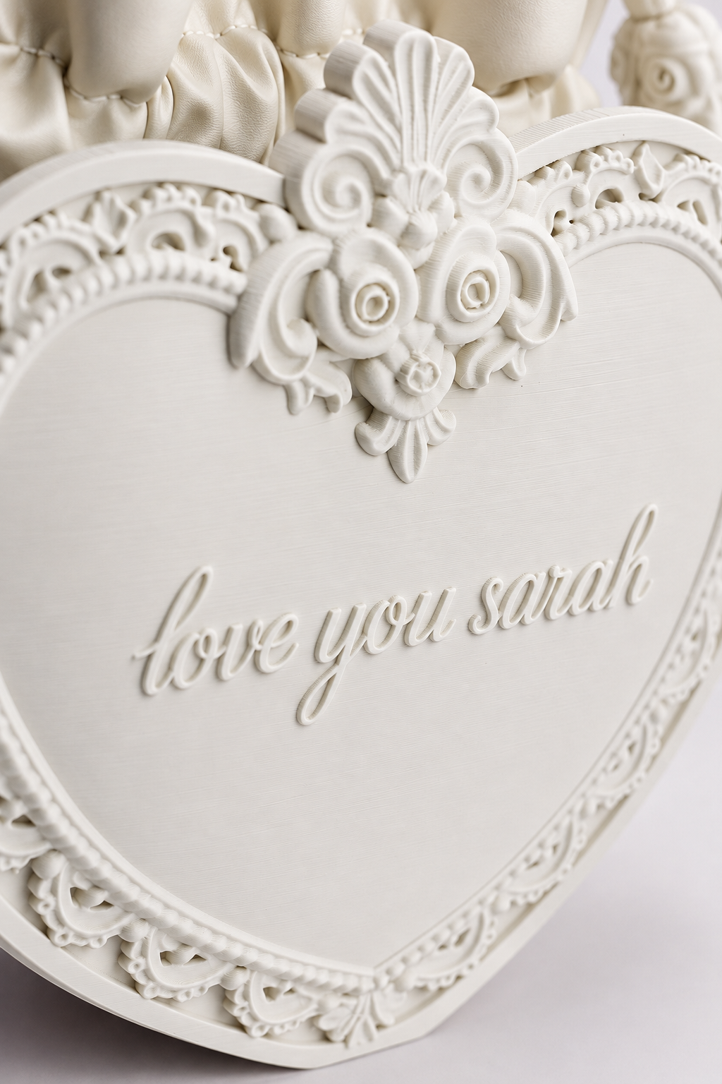 Ornate Heart Bag Personalizable