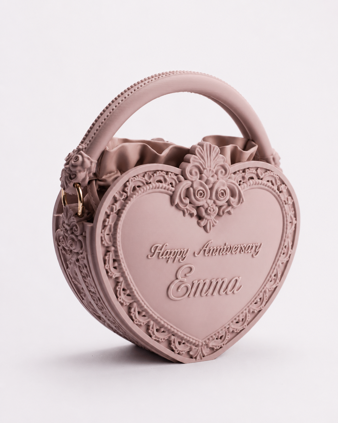 Ornate Heart Bag Personalized