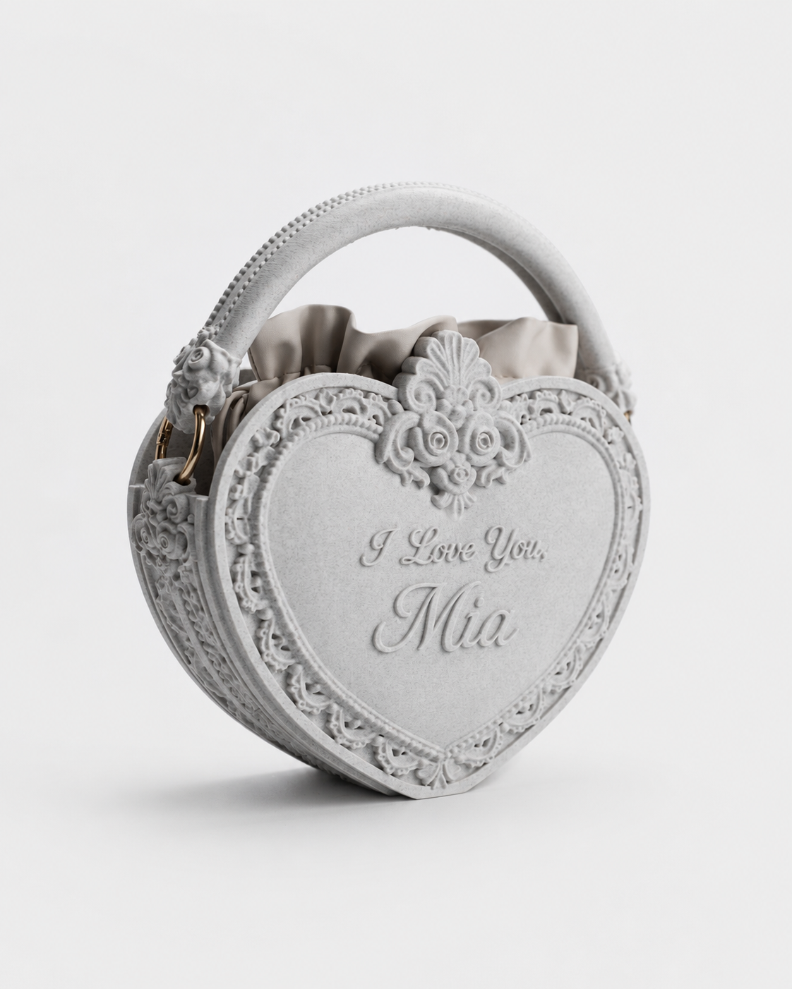 Ornate Heart Bag Personalized